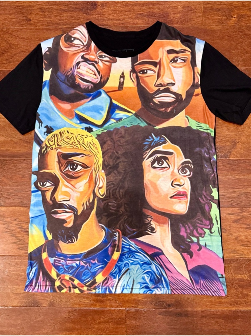 Graphic T-Shirt Mens Medium Streetwear Art Style Tee USA